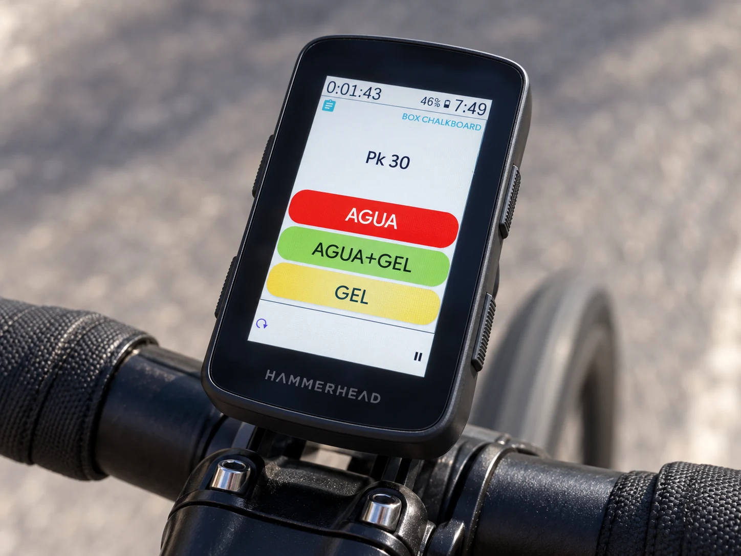 Pit Board de VinHkE en Karoo montado en la bici con respuestas desde la ruta