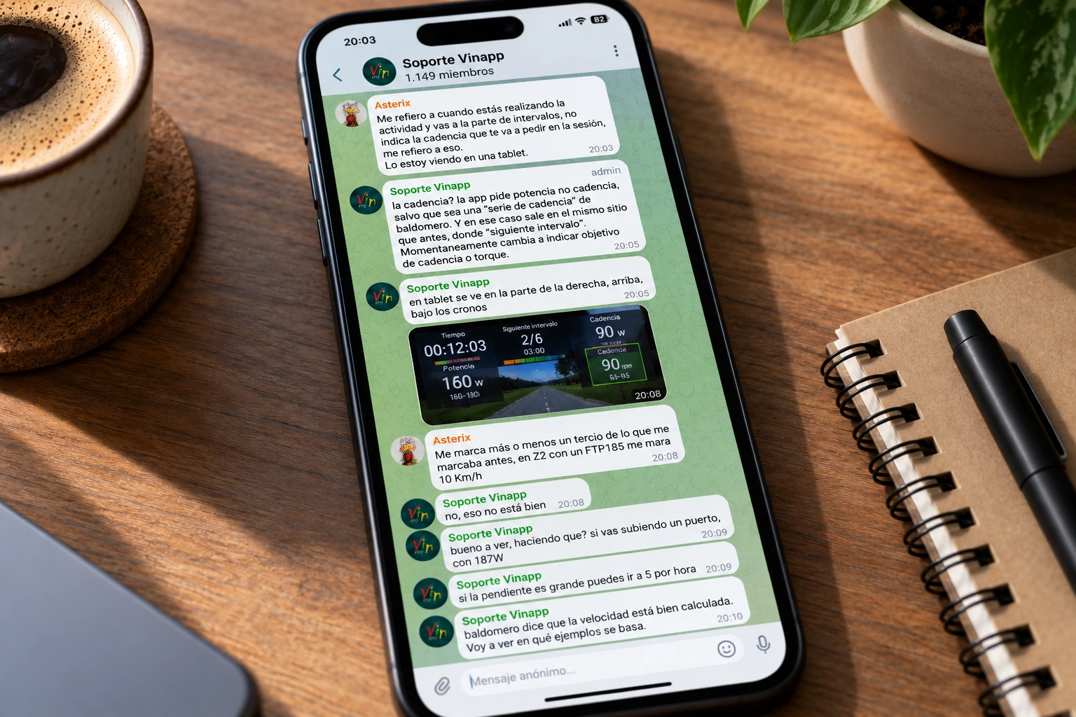 A real conversation in the Vin community on Telegram