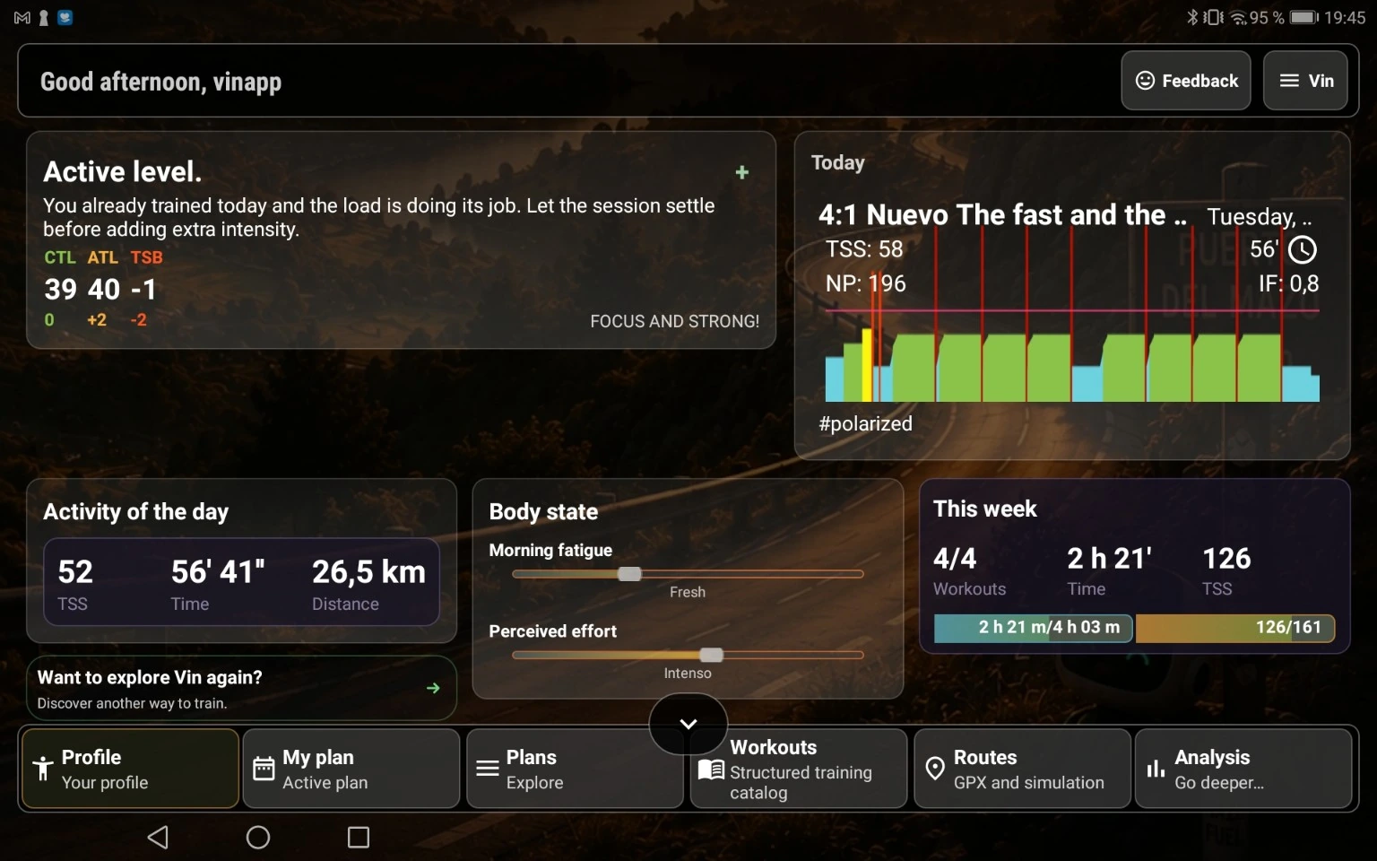 Real home dashboard with Vin